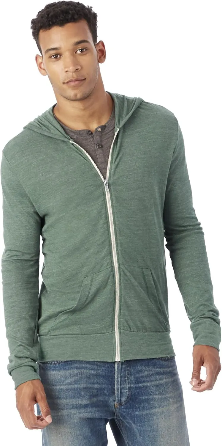 Alternative Men's Eco Zip Lightweight Hoodie