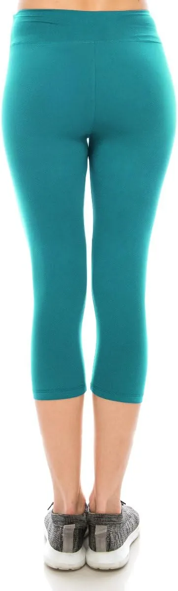 ALWAYS Women's Super Soft Capri Leggings - High Waisted Casual Yoga Pants