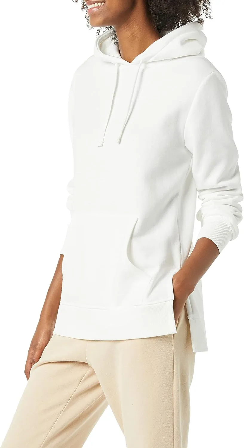 Amazon Essentials Women's Fleece Hooded Tunic Sweatshirt
