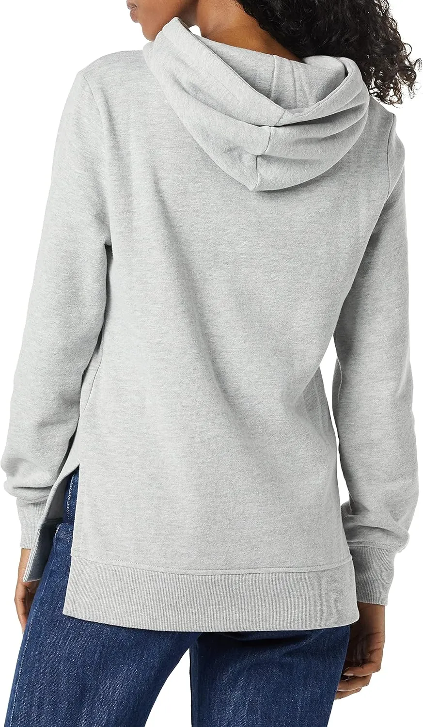 Amazon Essentials Women's Fleece Hooded Tunic Sweatshirt