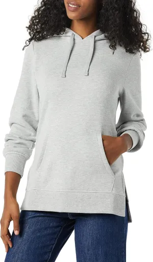 Amazon Essentials Women's Fleece Hooded Tunic Sweatshirt