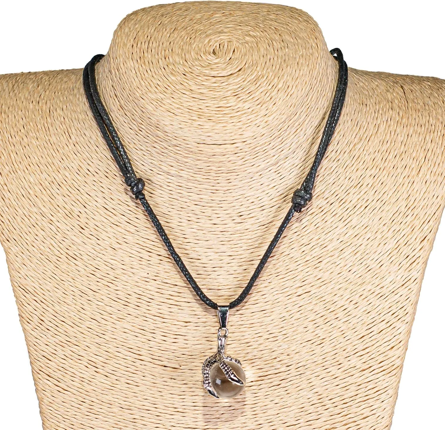 BlueRica Steel Claw Necklace with Natural Stone Pendant