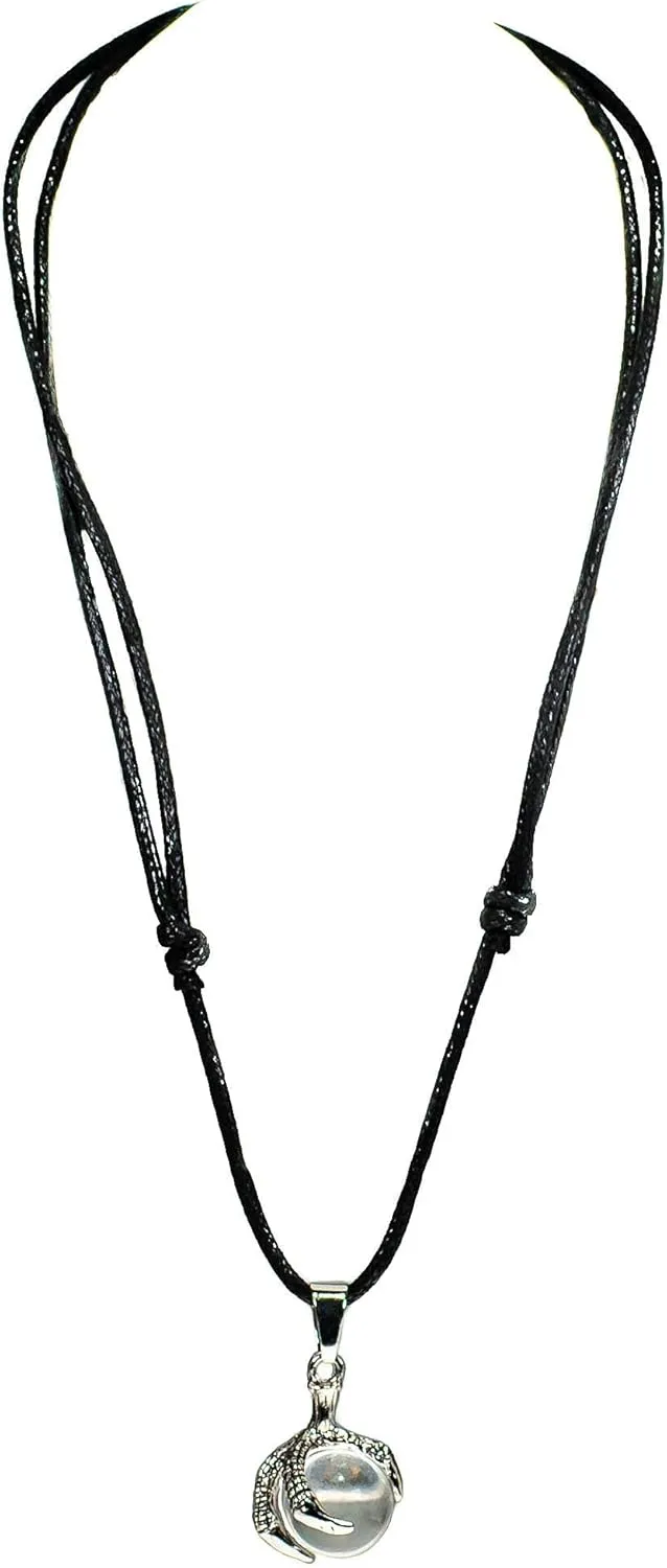 BlueRica Steel Claw Necklace with Natural Stone Pendant