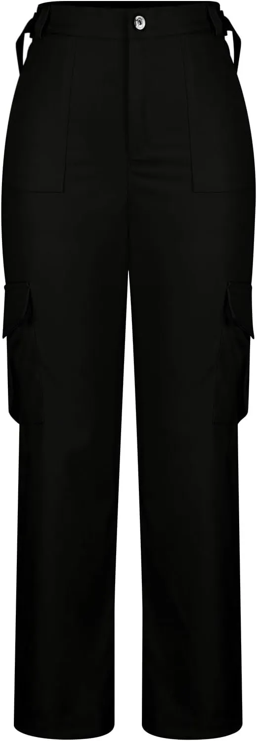 Cargo Pants for Women High Waisted Casual Pants Work Pants Baggy Stretchy Straight Leg Pants