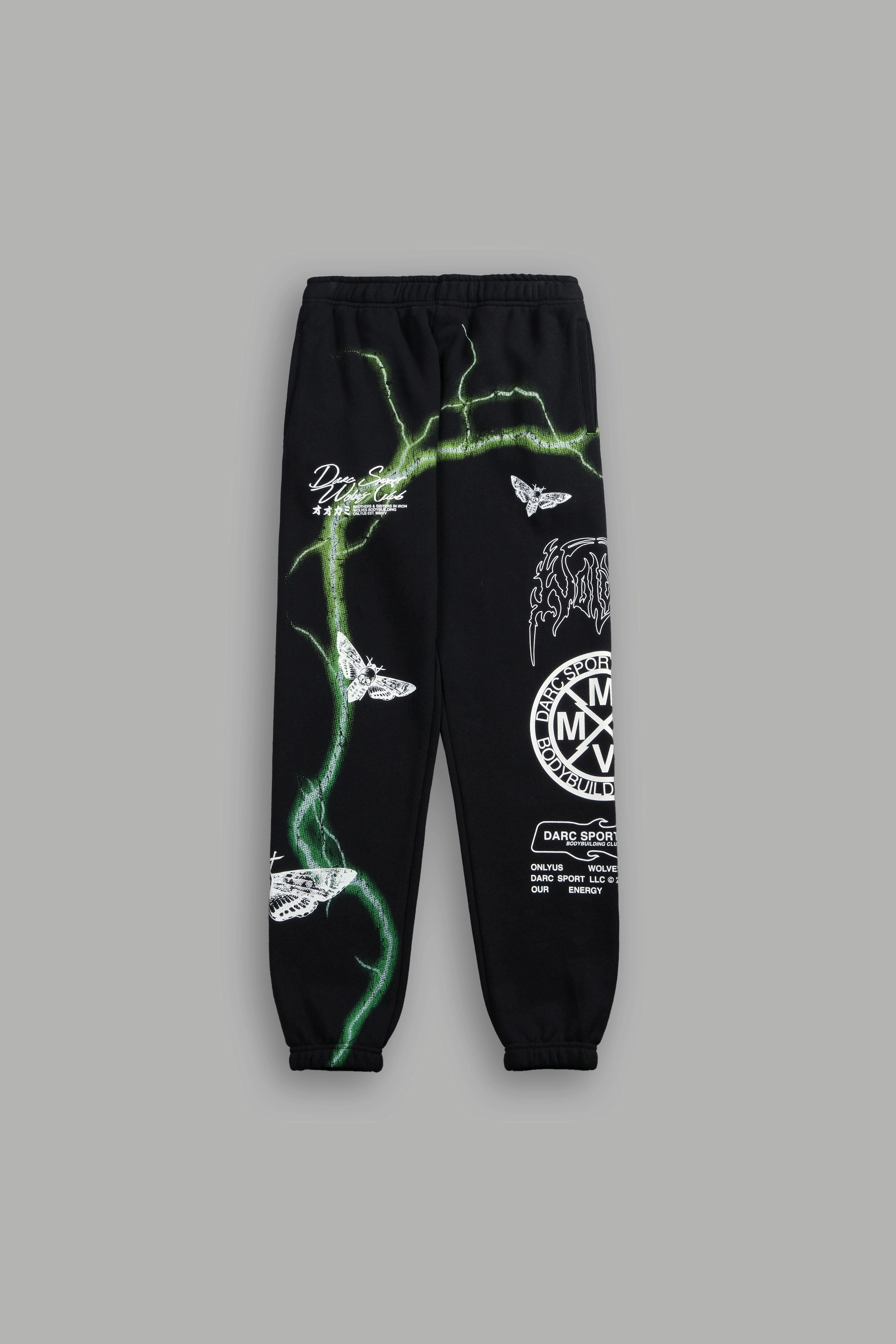 Charged Up She Post Lounge Sweats in Black
