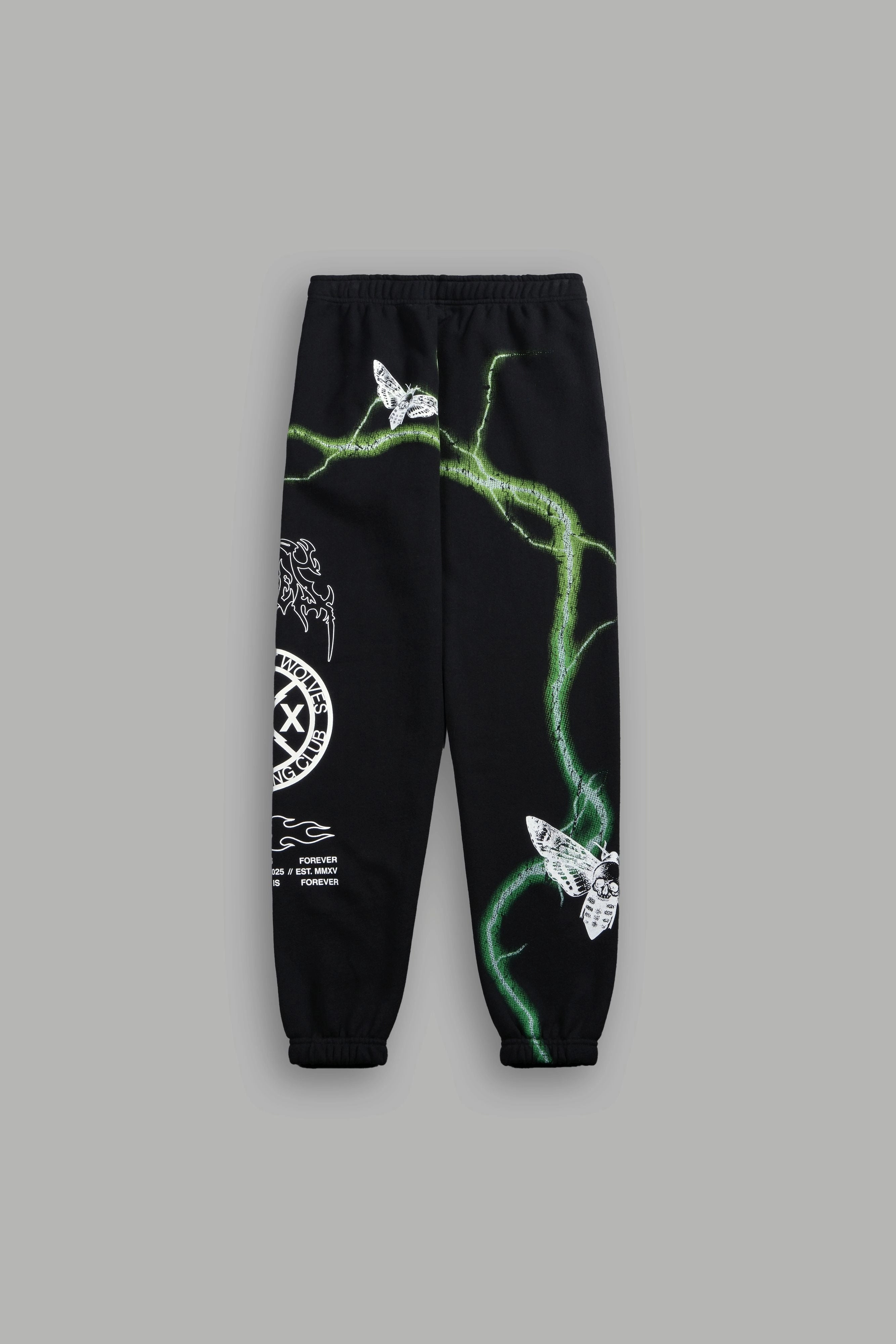 Charged Up She Post Lounge Sweats in Black