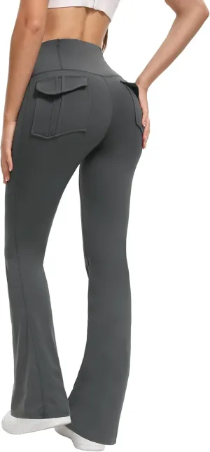 C??LLOT Women's Flared Leggings with Pockets