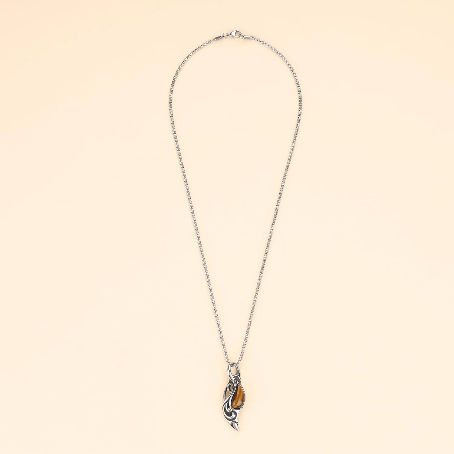 COAI Eye of The Sun Tiger Eye Crystal Necklace