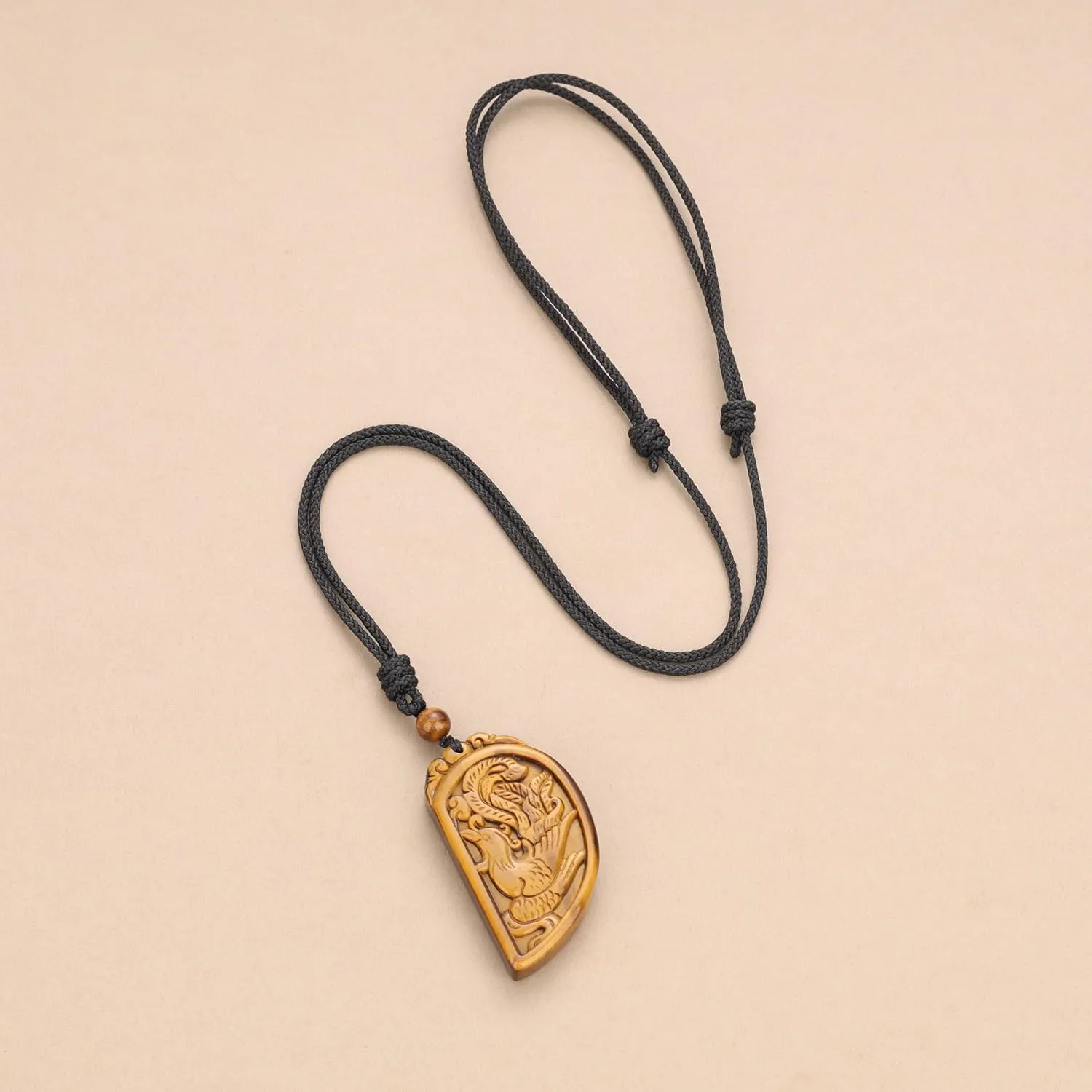 COAI Genuine Stone Phoenix Dragon Matching Couple Necklaces