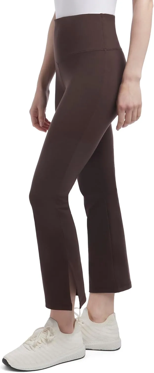 Danskin Women's Crop Slit Flare Yoga Pants