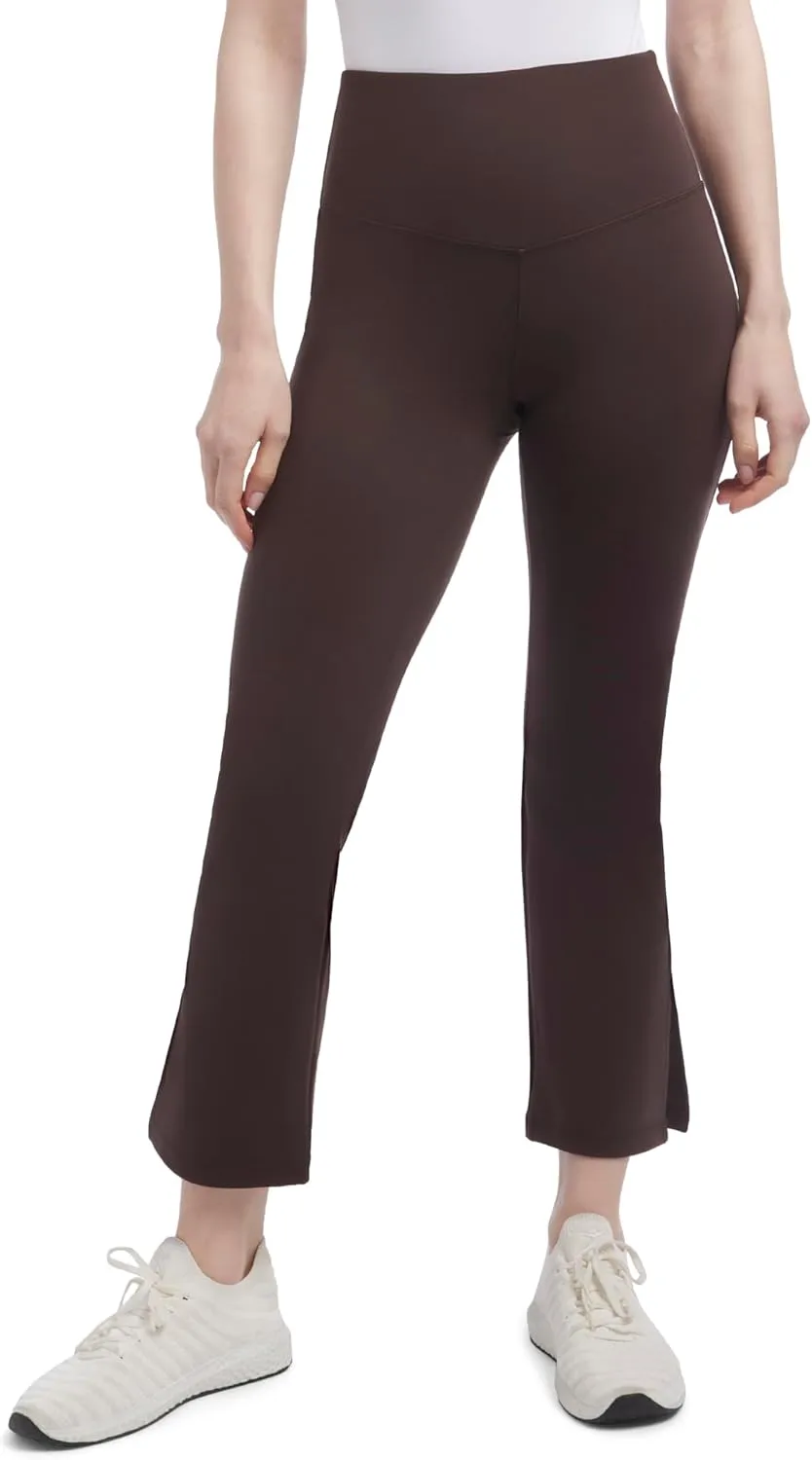 Danskin Women's Crop Slit Flare Yoga Pants