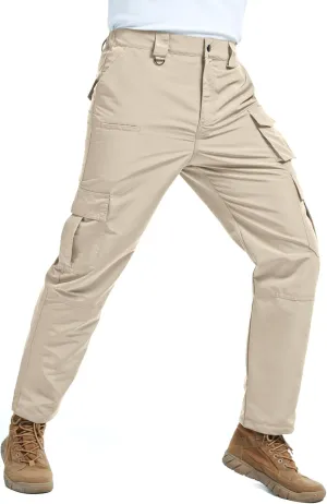 EDITCOZY Men's Cargo Pants, Tactical Pants, Water Resistant Work Pants, Lightweight Outdoor Hiking Pants, 8 Pockets