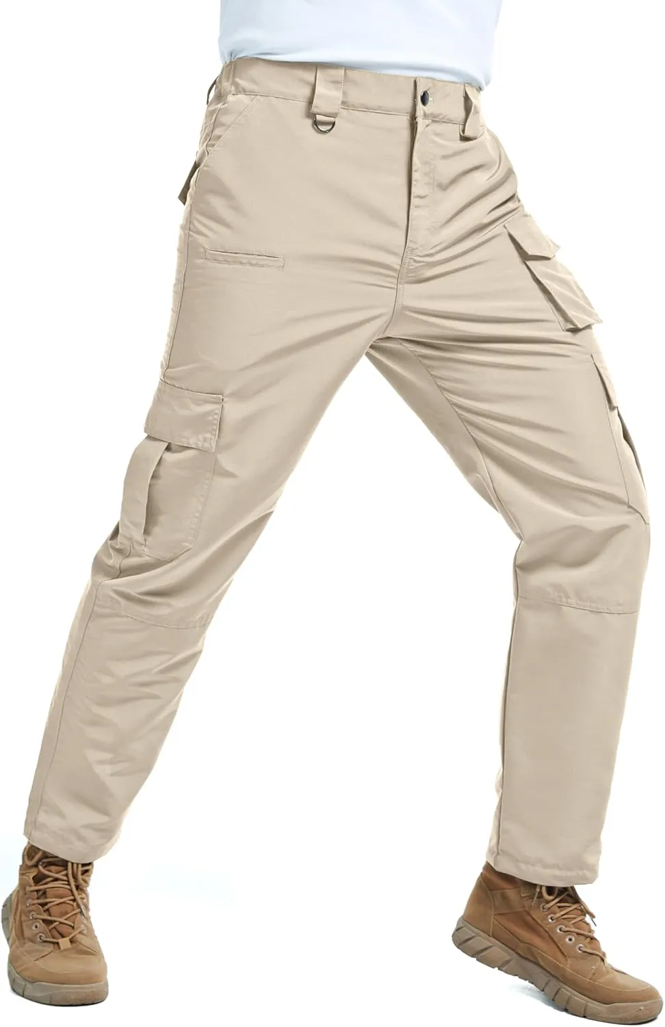 EDITCOZY Men's Cargo Pants, Tactical Pants, Water Resistant Work Pants, Lightweight Outdoor Hiking Pants, 8 Pockets
