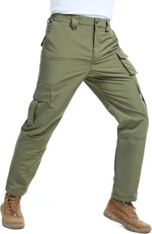 EDITCOZY Men's Cargo Pants, Tactical Pants, Water Resistant Work Pants, Lightweight Outdoor Hiking Pants, 8 Pockets