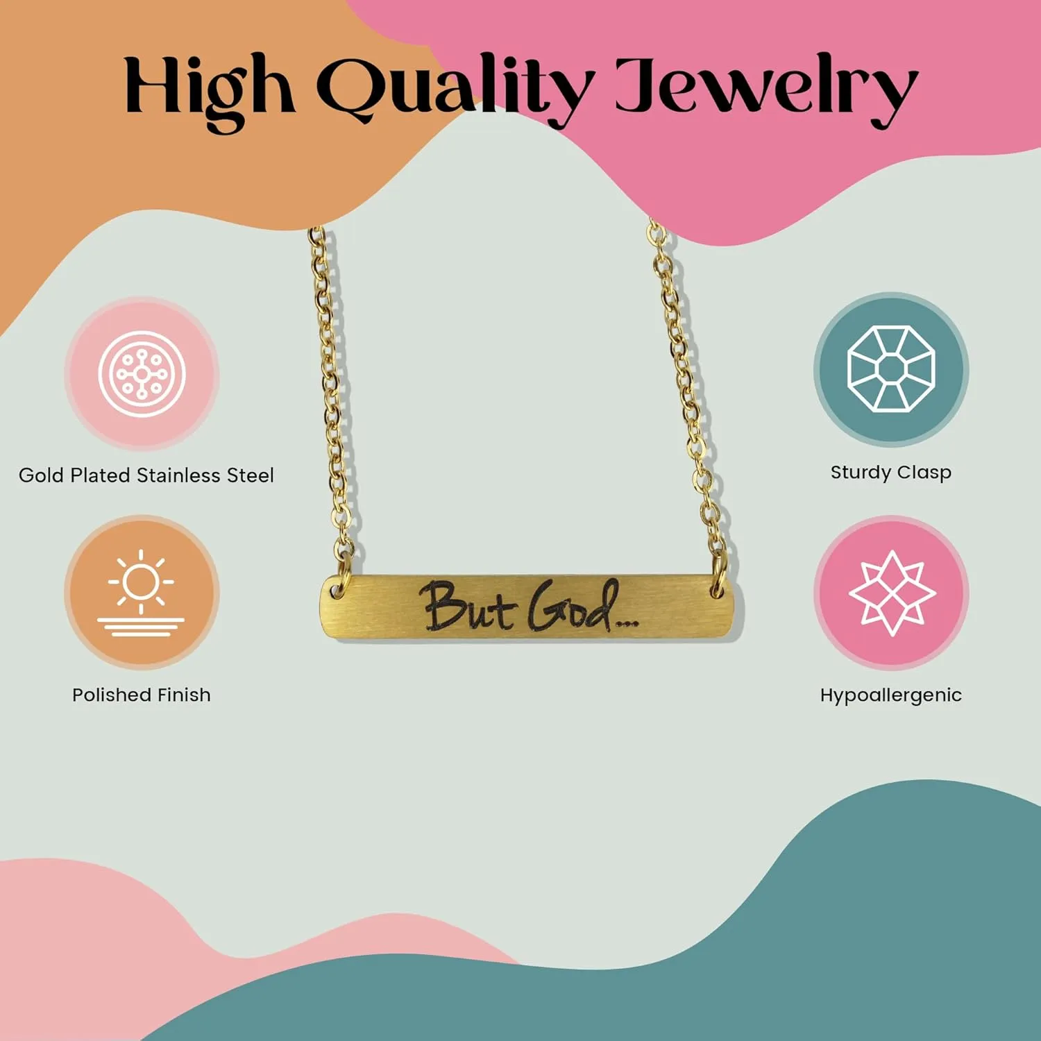 FashionJunkie4Life Sterling Silver Engraved Spiritual Necklace for Women