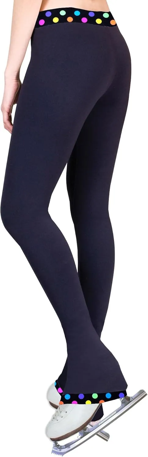 Figure Skating Practice Pants - Polka Dot Multi