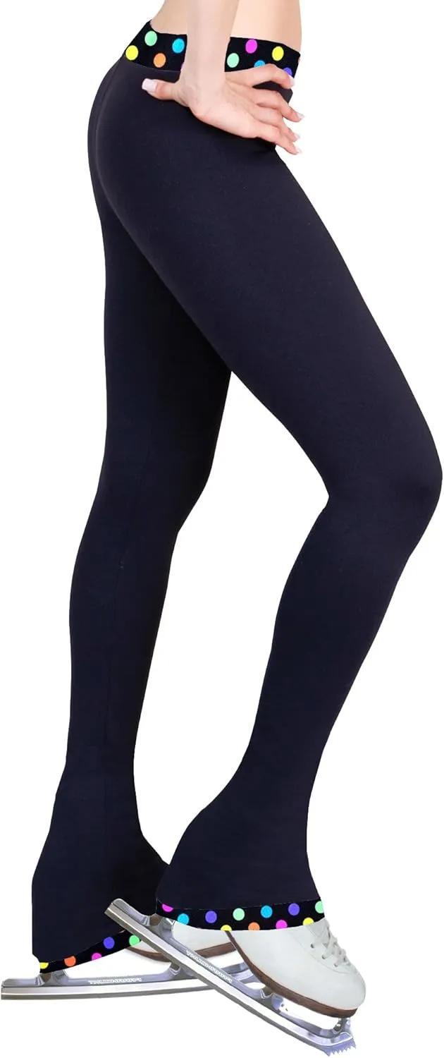 Figure Skating Practice Pants - Polka Dot Multi