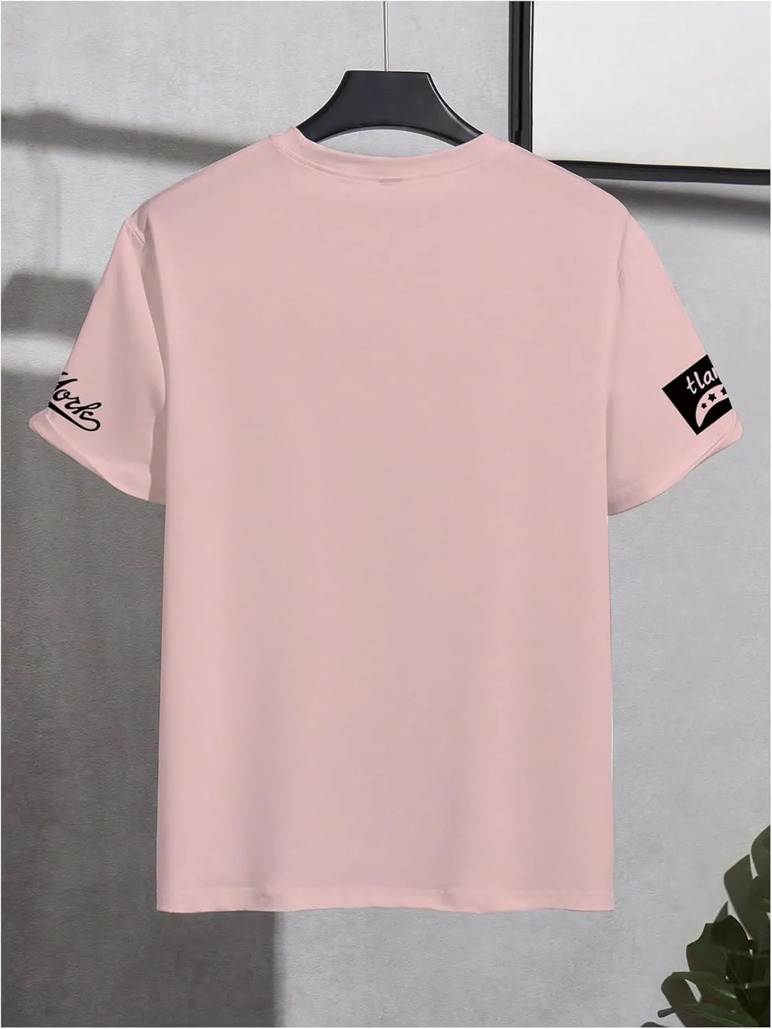 Floerns Men's Jersey Letter Print Graphic Oversized T Shirt Short Sleeve Crewneck Casual Football Jersey Shirts
