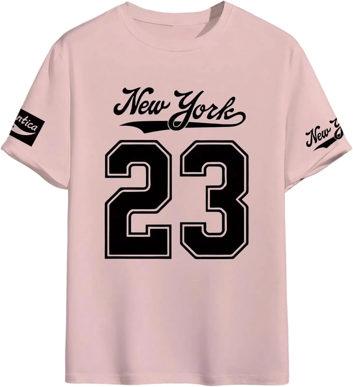 Floerns Men's Jersey Letter Print Graphic Oversized T Shirt Short Sleeve Crewneck Casual Football Jersey Shirts