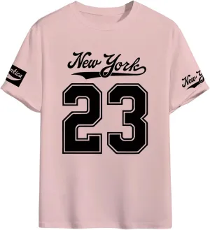 Floerns Men's Jersey Letter Print Graphic Oversized T Shirt Short Sleeve Crewneck Casual Football Jersey Shirts