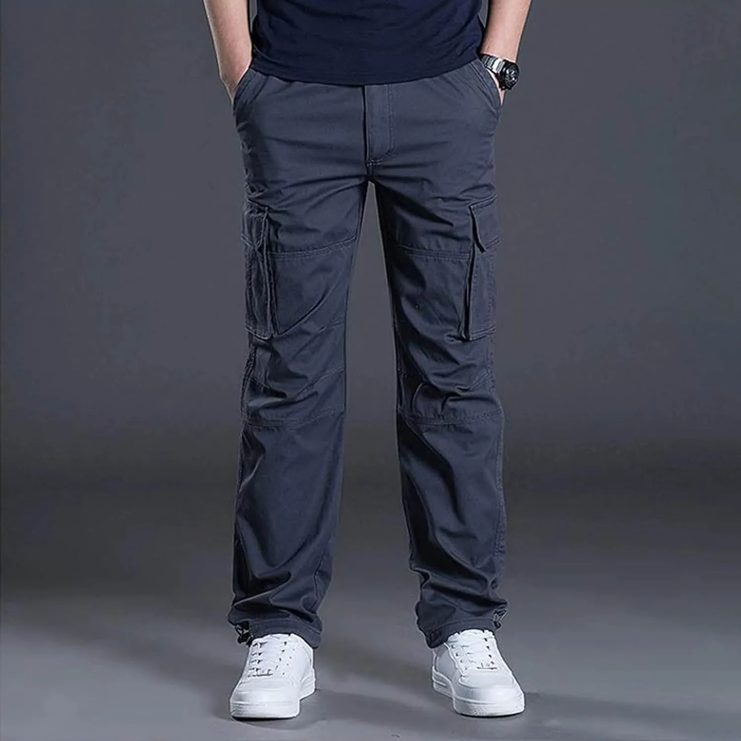 Fxbar Men's Cargo Pants Casual Outdoor Hiking Pants for Men Athletic Joggers Sweatpants Relaxed Fit Stretch Work Pants