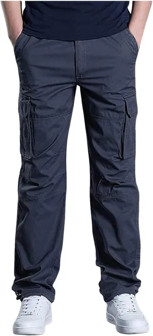 Fxbar Men's Cargo Pants Casual Outdoor Hiking Pants for Men Athletic Joggers Sweatpants Relaxed Fit Stretch Work Pants