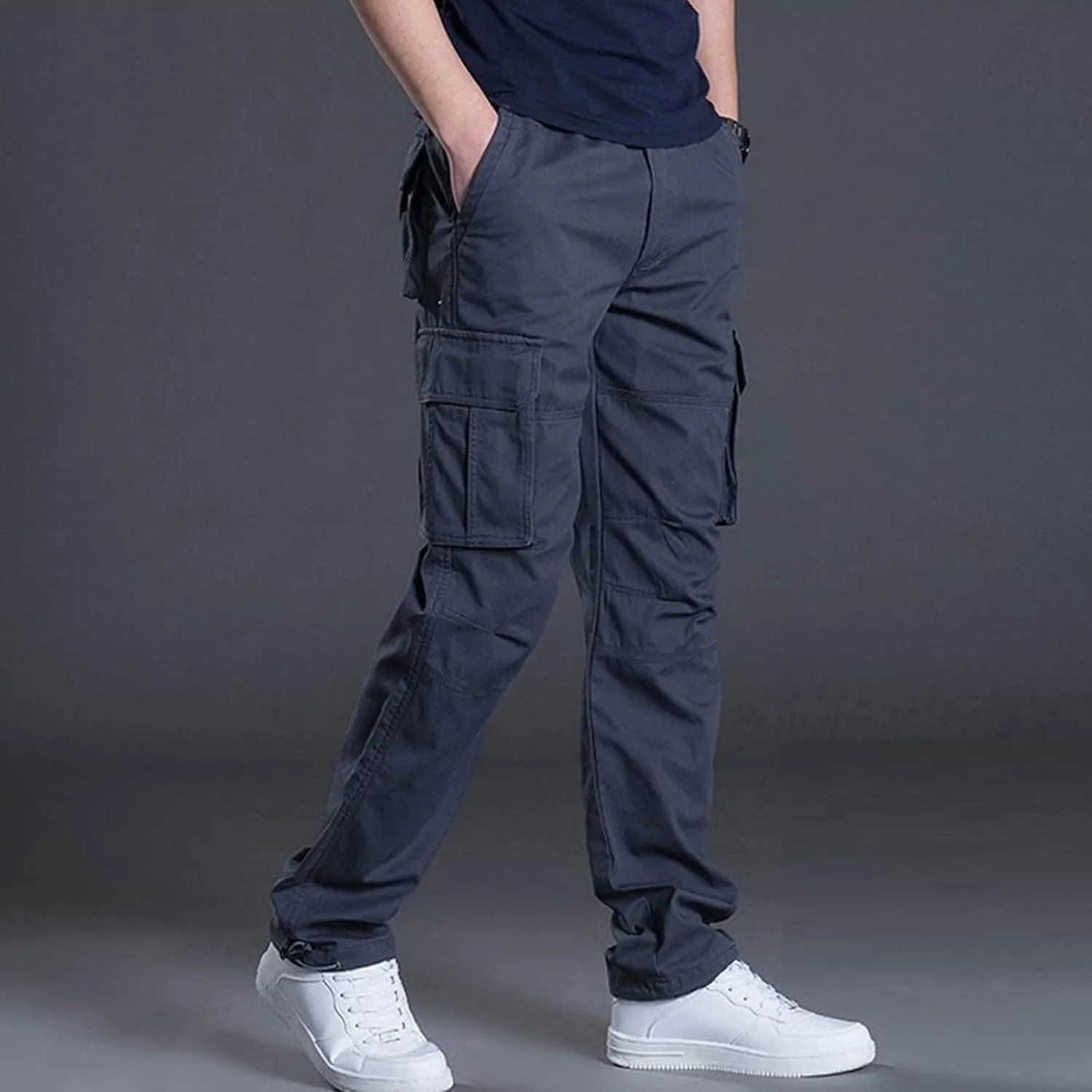 Fxbar Men's Cargo Pants Casual Outdoor Hiking Pants for Men Athletic Joggers Sweatpants Relaxed Fit Stretch Work Pants