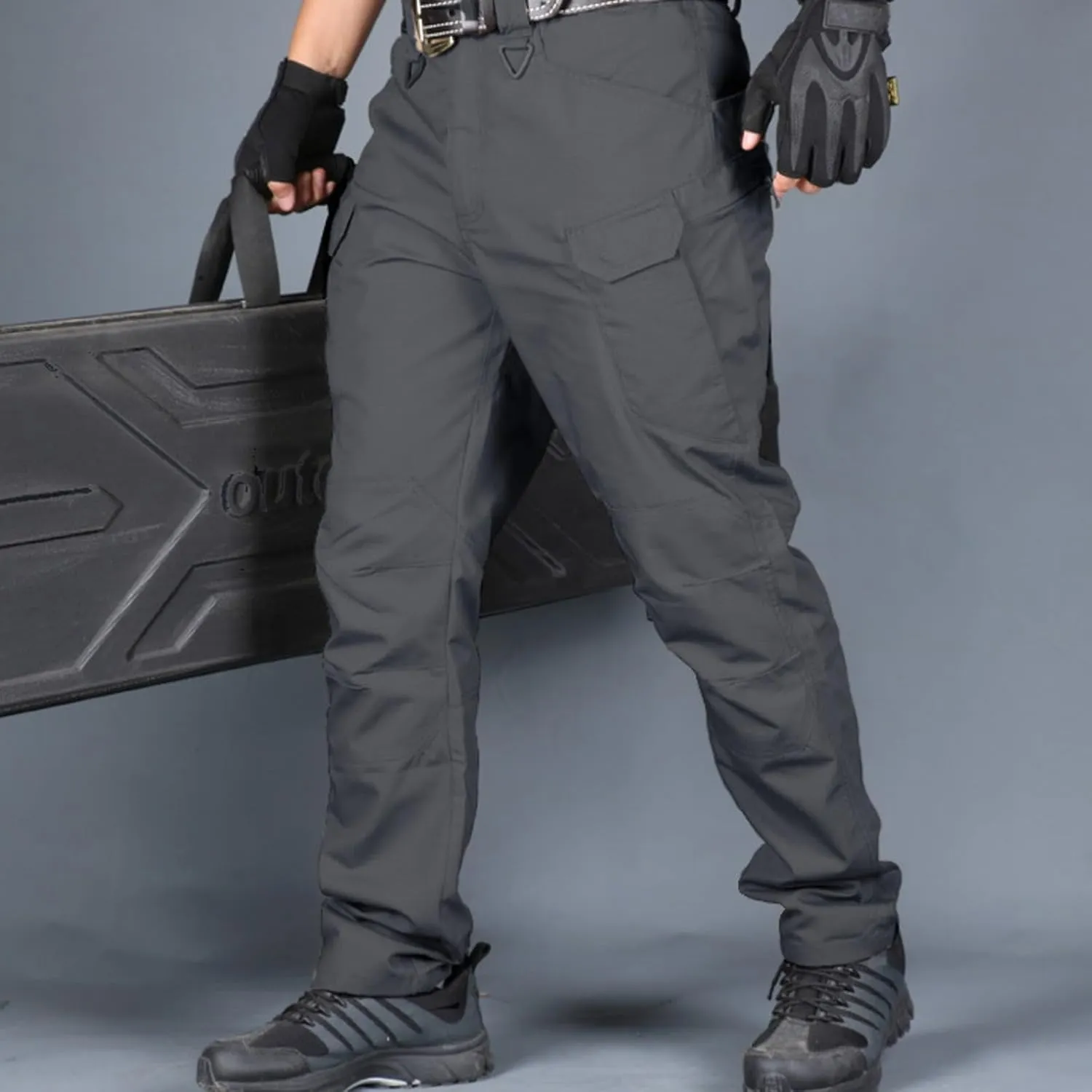 Fxbar Men's Flex Stretch Tactical Pants Ripstop Cargo Pants Lightweight Outdoor Work Hiking Pants for Men