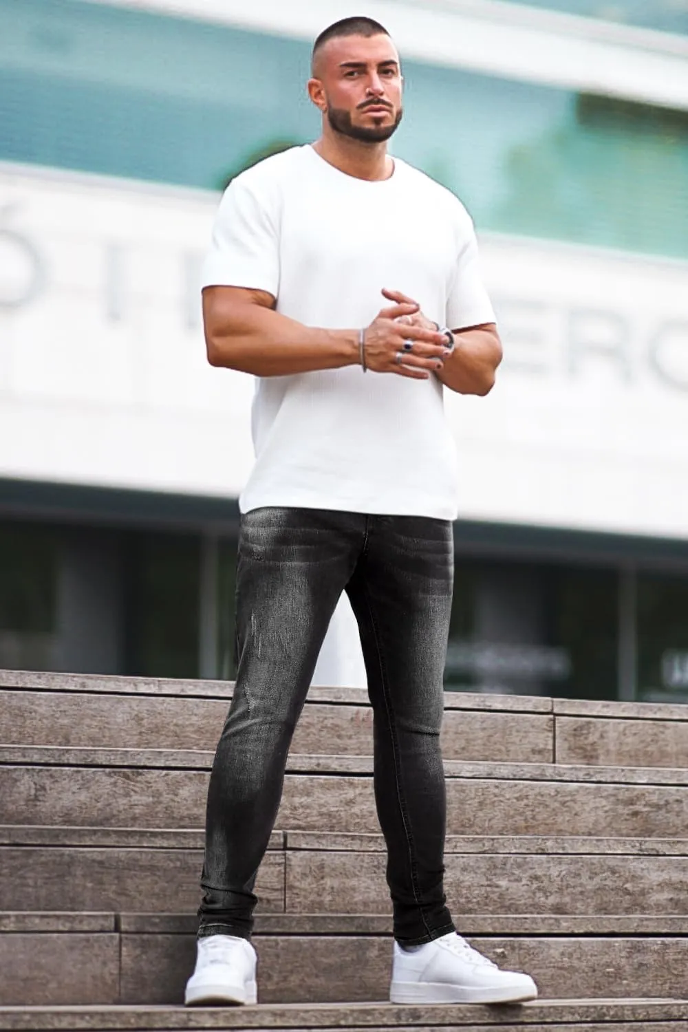 GINGTTO Mens Skinny Jeans Stretch Denim Jeans for Men