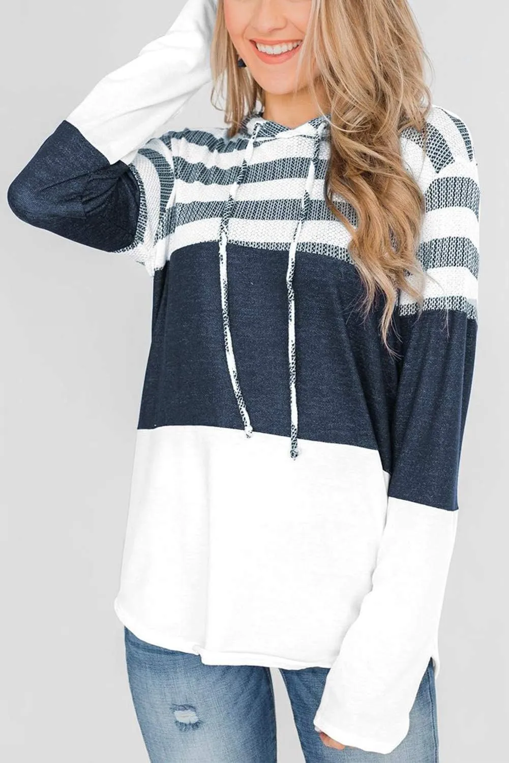 GOLDPKF Womens Sweaters Hoodies Long Sleeve Sweatshirts Woman Clothing Tops