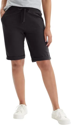 Hanes Women's Shorts, French Terry Bermuda Pocket Shorts, Jersey Knit Fleece Shorts, Women's Bermuda Shorts, 11"