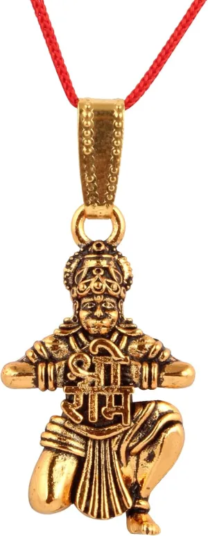 Hanuman Bajrangbali with Shree Ram Pendant for Men Women