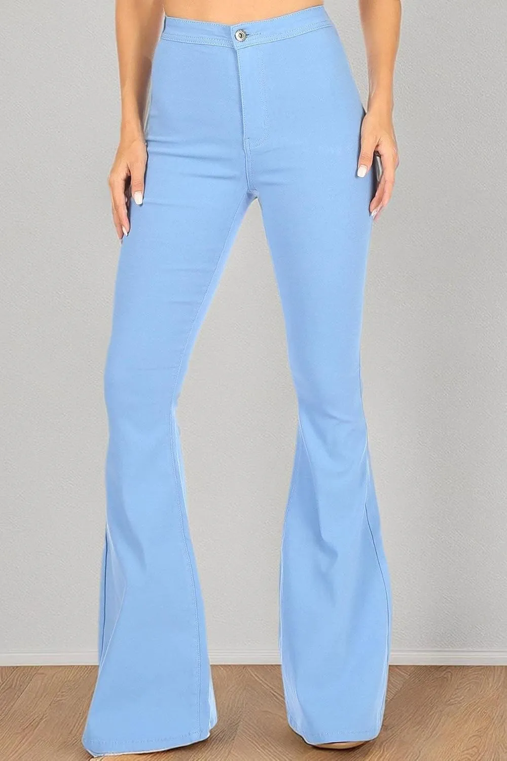 High Waisted Stretchy Bell Bottom Jeans