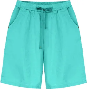 HOW'ON Womens Shorts Summer Drawstring Elastic Waist Bermuda Shorts Athletic Shorts