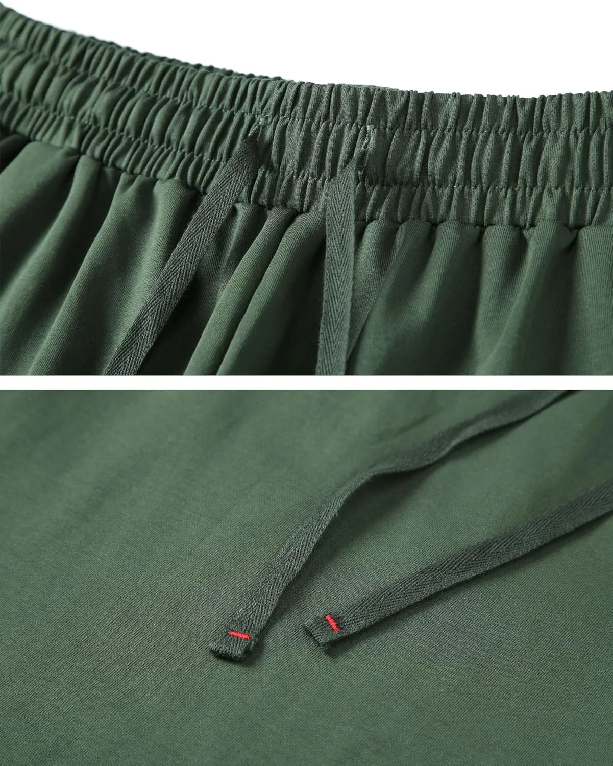 HOW'ON Womens Shorts Summer Drawstring Elastic Waist Bermuda Shorts Athletic Shorts