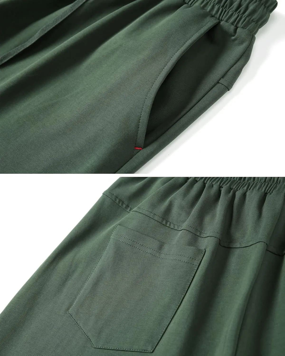HOW'ON Womens Shorts Summer Drawstring Elastic Waist Bermuda Shorts Athletic Shorts