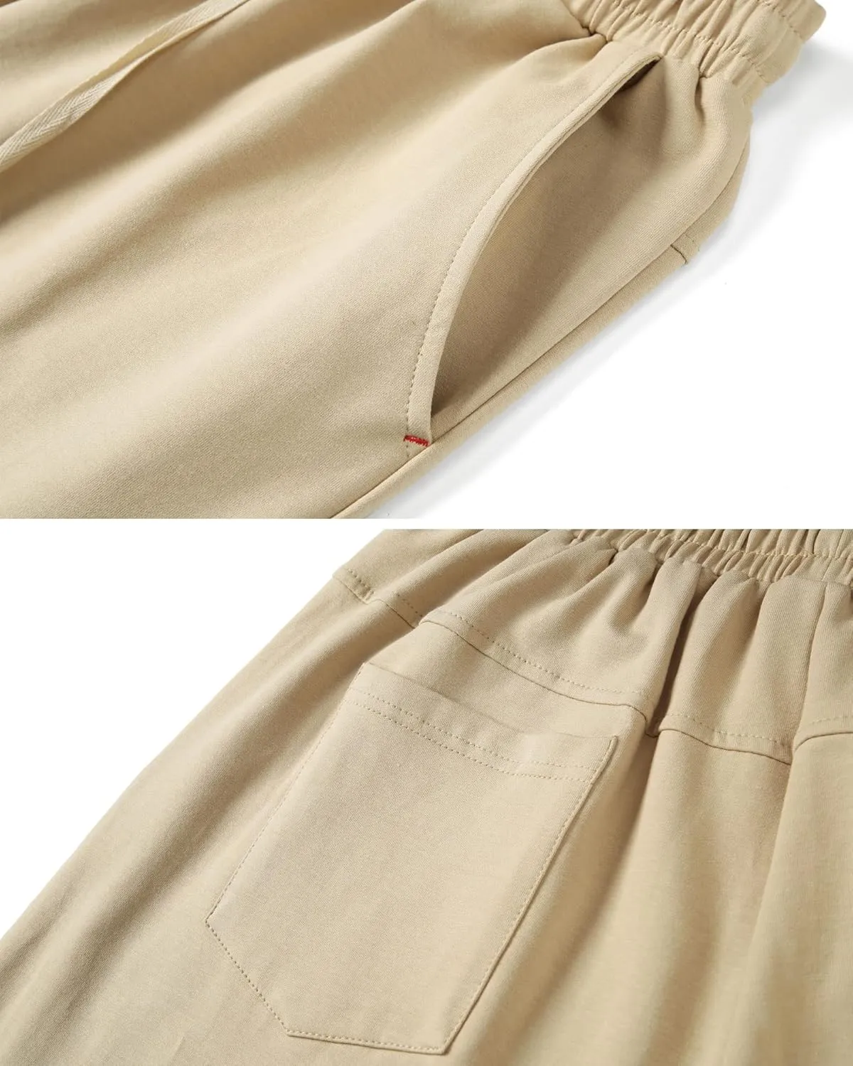 HOW'ON Womens Shorts Summer Drawstring Elastic Waist Bermuda Shorts Athletic Shorts