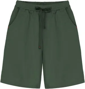 HOW'ON Womens Shorts Summer Drawstring Elastic Waist Bermuda Shorts Athletic Shorts