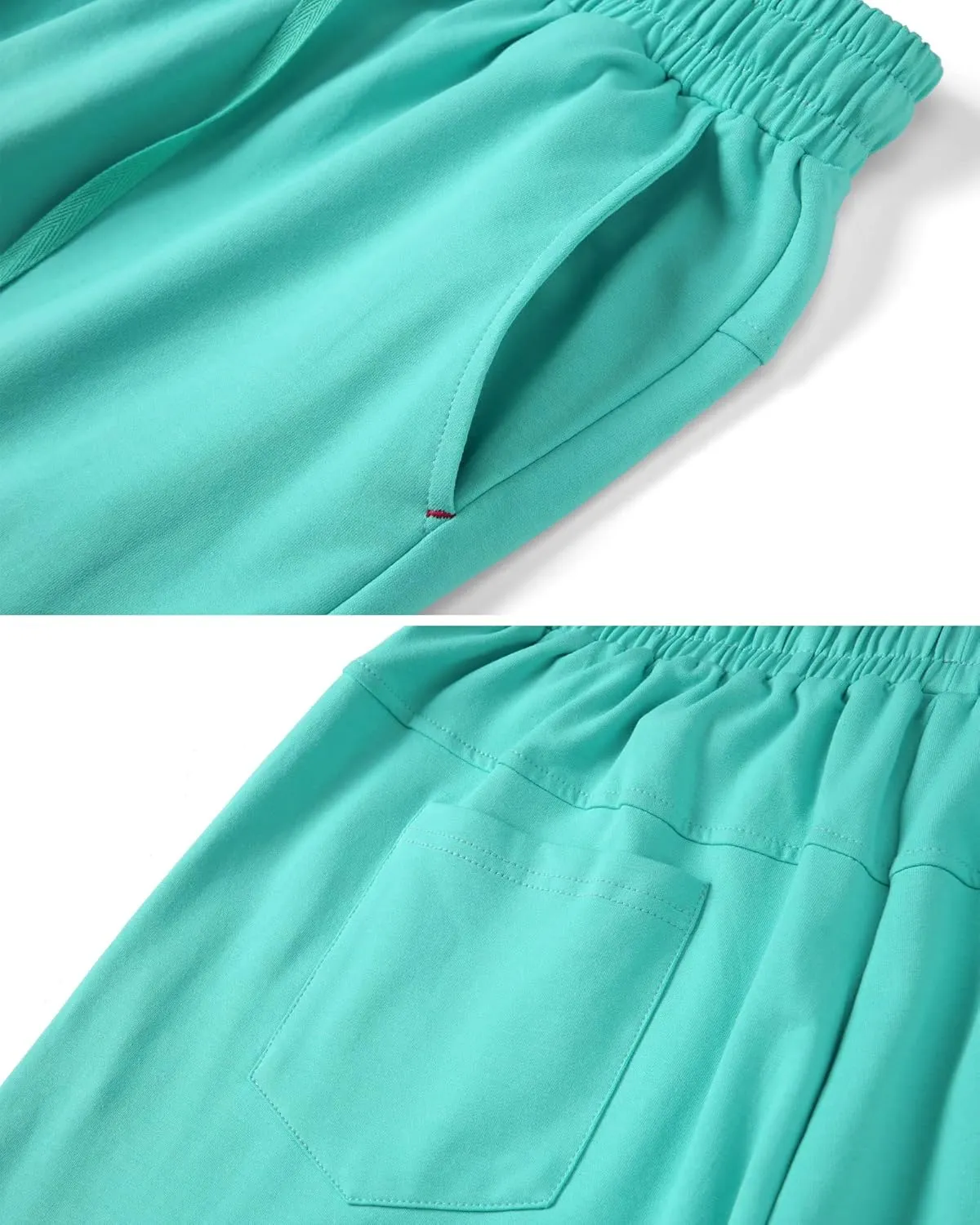 HOW'ON Womens Shorts Summer Drawstring Elastic Waist Bermuda Shorts Athletic Shorts