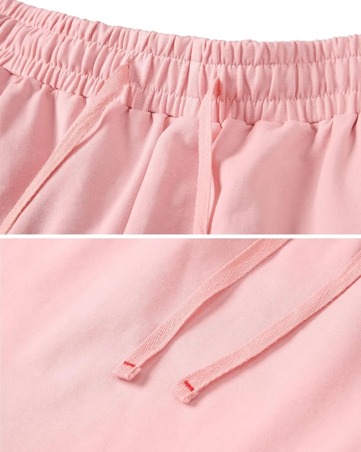 HOW'ON Womens Shorts Summer Drawstring Elastic Waist Bermuda Shorts Athletic Shorts