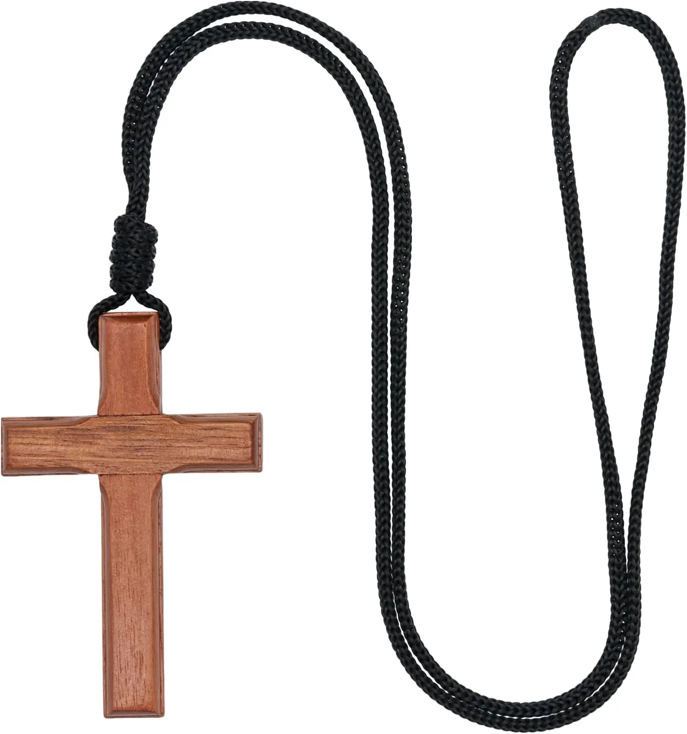 Intercession Wood Cross on Cord - Made in Brazil