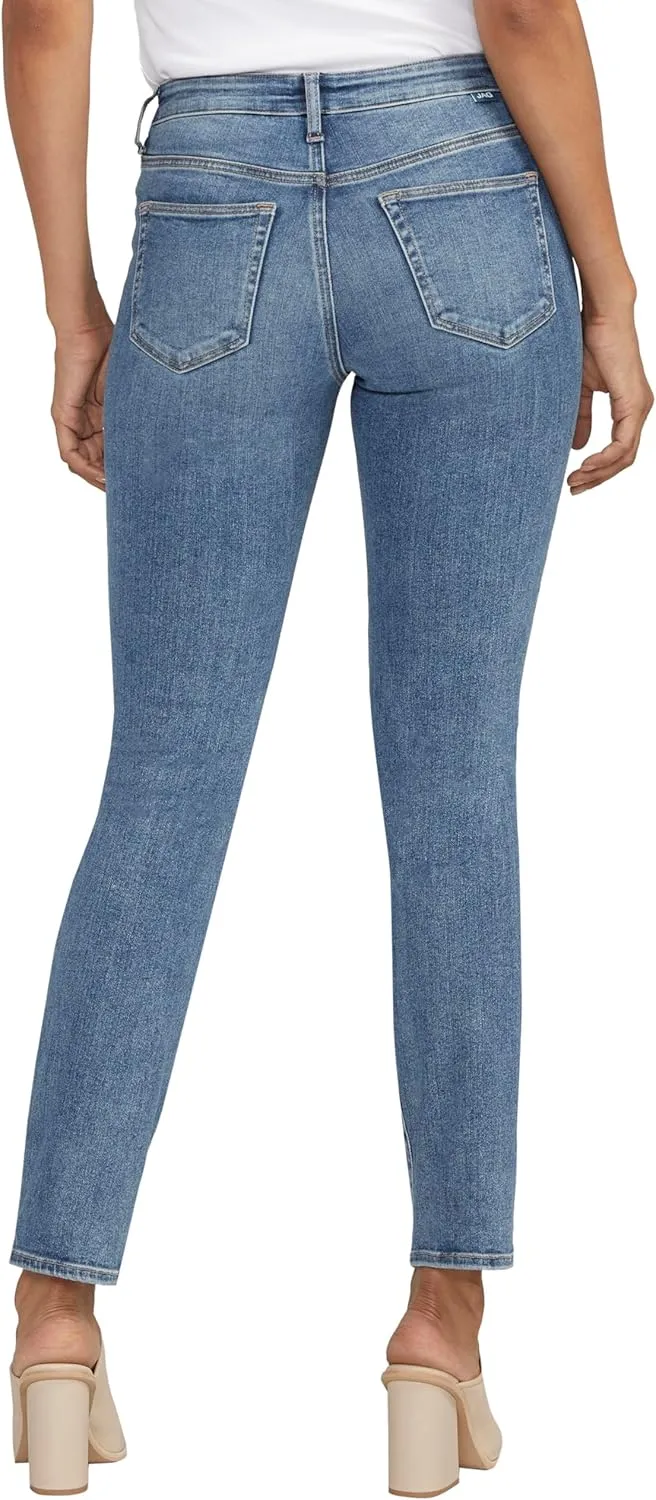 JAG Jeans Women's Forever Stretch Mid Rise Straight Leg Jeans