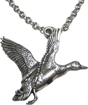 Kiola Designs Flying Mallard Duck Bird Pendant Necklace