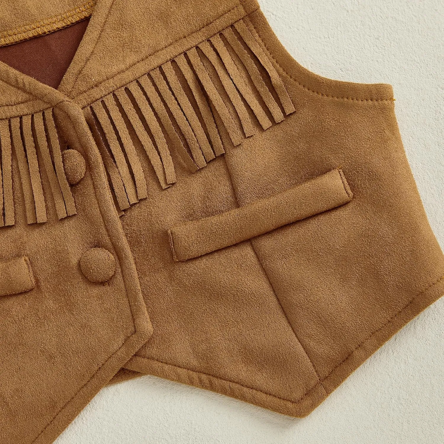 Kuriozud Western Baby Boy Girl Clothes Toddler Fringe Vest Hippie Boho Western Cowgirl Cowboy Style Jacket Vintage Clothes