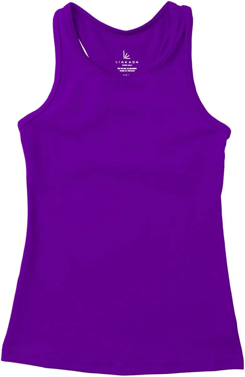 Liakada Girls Basic Tank Top ?C Dance, Gym, Yoga, Cheer!