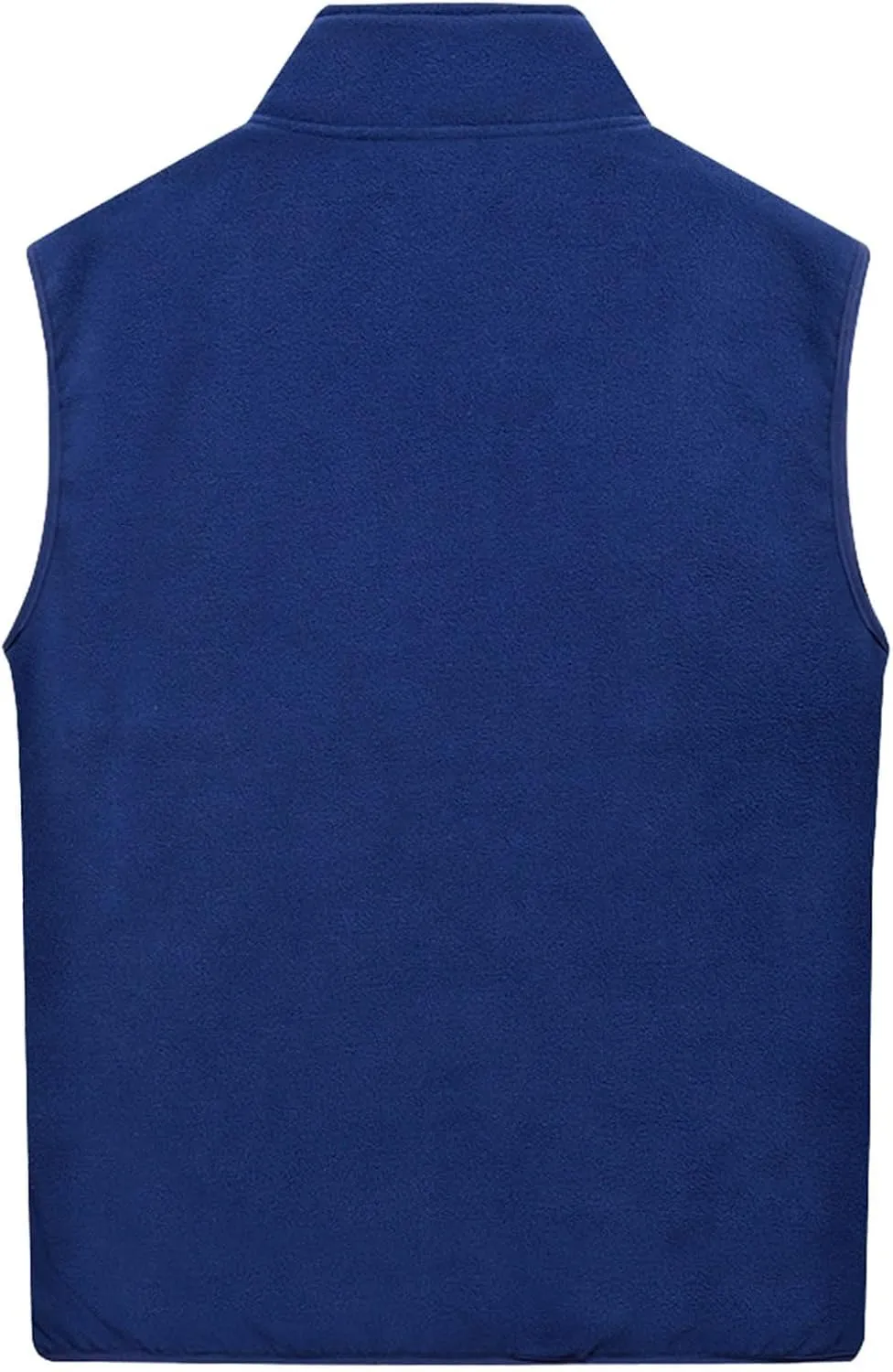 Men Fleece Vest Full Zip Outerwear Vests Plus Size Winter Vest Sleeveless Fleece Jackets Big and Tall Thermal Vest