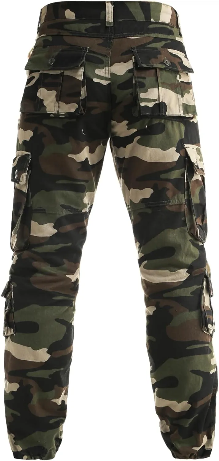 Men's Camouflage Sweat Trailcrest Pants Tactical Apparel Cargo Pant Sports Style