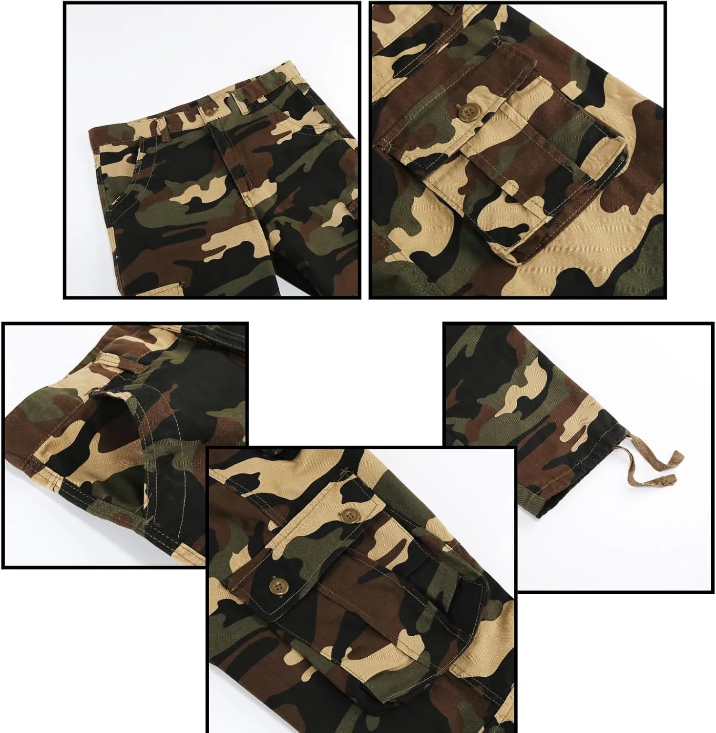 Men's Camouflage Sweat Trailcrest Pants Tactical Apparel Cargo Pant Sports Style