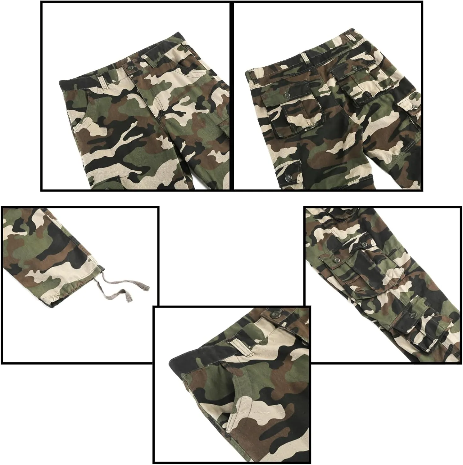 Men's Camouflage Sweat Trailcrest Pants Tactical Apparel Cargo Pant Sports Style