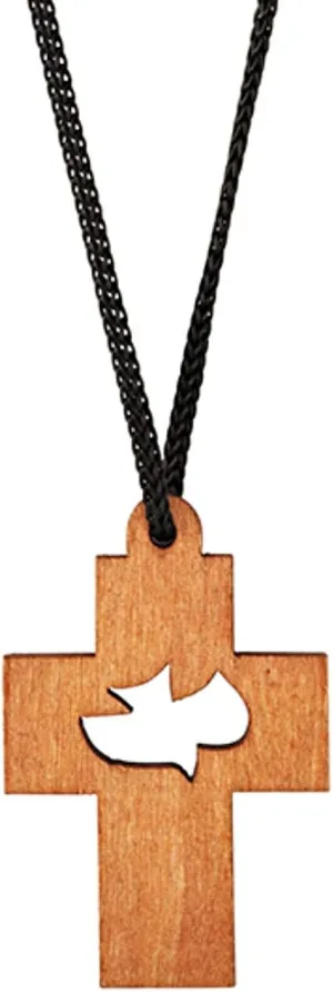 Needzo Holy Spirit Dove Cross Confirmation Pendant Necklace